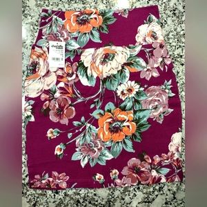 Charlotte Russe floral small skirt with tags